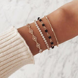 30 Styles Mix Lotus Shell Turtle Heart Wave LOVE Crystal Marble Stone Bracelets for Women Boho Tassel Bracelet Jewelry Wholesale