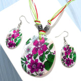 ZOSHI Fashion Jewelry Set 2019 Leather Chain Enamel Shell Necklace Earrings Bracelet Jewelry Sets Summer Bridal Jewelry Sets