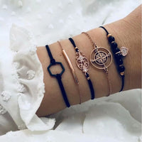 30 Styles Mix Turtle Heart Pearl Wave LOVE Crystal Marble Charm Bracelets for Women Boho Tassel Bracelet Jewelry Wholesale