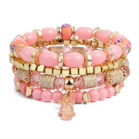 Fashion Bohemia Crystal Bead Bracelets For Women Charm Bracelet Female Tassel Natural Stone DIY Wristband pulseira feminina