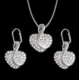 Fashion Silver Jewelry Sets Pendant & Necklaces Drop Earrings For Women Sets Free Shipping Jewelry Sets Wedding Party Set