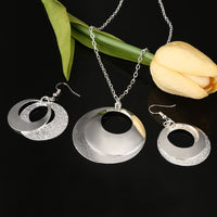 Fashion Silver Jewelry Sets Pendant & Necklaces Drop Earrings For Women Sets Free Shipping Jewelry Sets Wedding Party Set