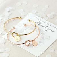 New Fashion women men lovers bracelet Hot Rose Gold/Silver Alloy Letter Charm Bracelet Female Personality Jewelry